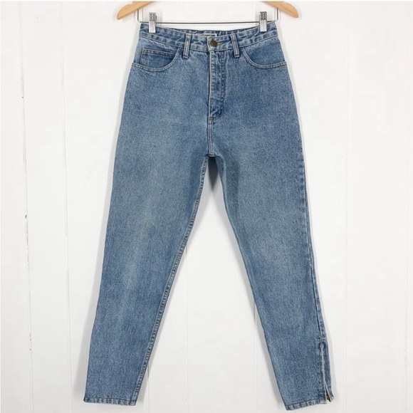 VTG Guess Georges Marciano Jeans 90s Ankle Zip Tapered Leg Style 1015 Size 29 - Picture 2 of 16